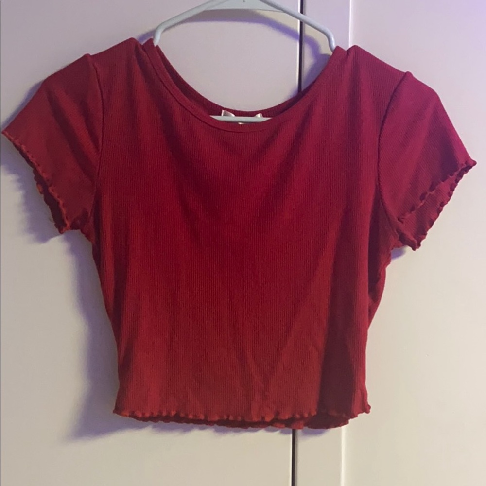 Red Crop Top